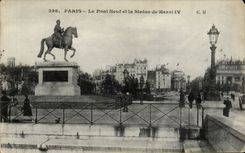 Paris - 1 - Le Pont Neuf et la Statue de Henri IV CPA 