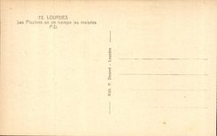 Lourdes - the Swimming pools or one soaks the patients - CPA