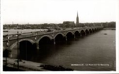 Bordeaux - the Bridge on the Garonne CPA