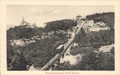 Austriche - Austria - Oesstereich - the Tyrol - the Tirol - Hungerburg Bahn - Obere Strecke - zug - train CPA