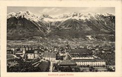 Austriche - Austria - Oesstereich - the Tyrol - the Tirol - Innsbruck gegen Norden CPA