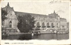 Paris - 14 - Train station Of Orleans - Quay D' Orsay CPA