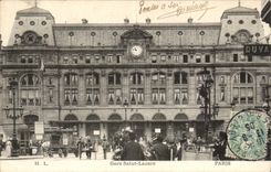 Paris - 8 - Station Saint Lazare - CPA