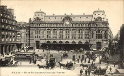 Paris - 8 - Station Saint Lazare - Court of Le Havre CPA