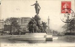 Paris - 11 - the Place of Nation CPA