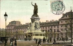 Paris - 10 - Statue of Republic CPA
