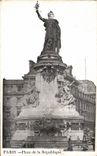 Paris - 10 - Place of the Republic - CPA