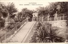 Lourdes - I Station of Martyrdom CPA