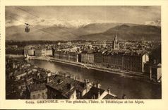 Grenoble - Ansicht - Isere - Teleferic CPA