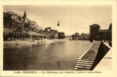 Grenoble - Isere - Teleferic der Bastille - Sainte Marie CPA