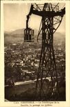 Grenoble - das Teleferic der Bastille - der Durchgang des Masts CPA