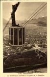 Grenoble - the Teleferic of the Bastille - arriving CPA