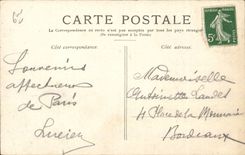 Paris - L'Institut et le Pont des Arts - CPA 