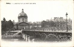 Paris - L'Institute et le Pont des Arts - CPA 