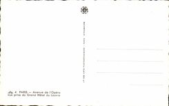 Paris - 9 - Place de l'Opera - vue prise du Grand Hotel du Louvre - CPA 