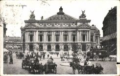 Paris - 9 - L'Opera - cheval - horse - CPA 