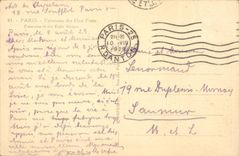 Paris - 1 - Panorama des Huit Ponts - tour eiffel - eiffel tower - CPA 