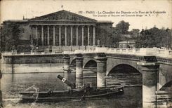 Paris - 1 - La Chambre des Deputes et le Pont de la Concorde - CPA 