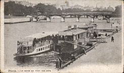 Paris - 1 - La Seine au Pont des Arts - CPA 
