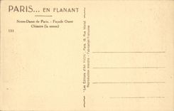Paris - 4 - Notre Dame - Chimere - CPA 