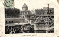 Paris - 1 - L'Institut et Pont des Arts - CPA 