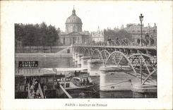 Paris - 1 - L'Institut de France et Pont des Arts - Elixir Combier - CPA 