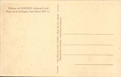 Loaches - the Castle - Gate of Collegial Saint the Bear - CPA