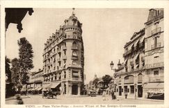 Vichy - Place Victor Hugo - Avenue Wilson et Rue Georges Clemenceau CPA 