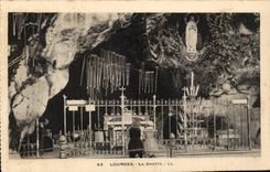 Lourdes - the Cave - CPA