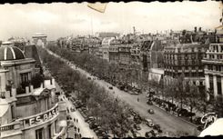 Paris - 8 - the Avenue of Champs Elysees CPA