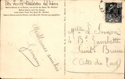 Paris - 4 - Notre Dame CPA 