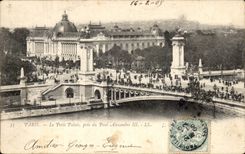 Paris - 8 - the Petit Palais - close to the Bridge Alexandre III - CPA