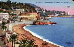 CPA Nice Ponchettes the castle and the Boron Mount