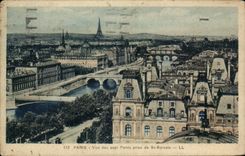 Paris CPA Vue des sept ponts prise de St Gervais