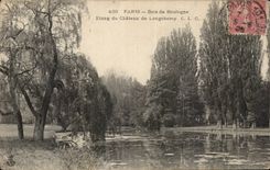Paris CPA Bois de Boulogne Etang du chateau de longchamp