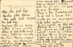 Paris CPA Panorama des huit ponts