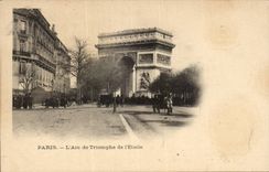 Paris CPA Arc de Triomphe of star