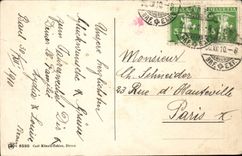 CPA Fantasy Gluckliches Neujahr! Swiss Basel