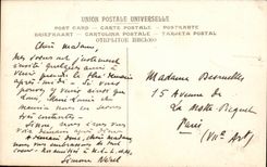 CPA paris les fresques du Pantheon Les parisiens a l'approche d'Attila Delaunay