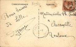 CPA Lille the street of Manneliers and the large one places