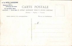 Paris CPA the Bastille (shoes boots publicity)