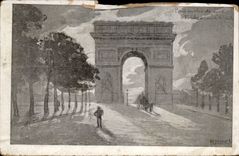 Paris CPA Arc of tiomphe