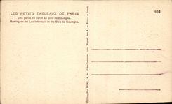 Paris CPA Une partie de canot au Bois de Boulogne