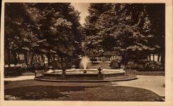 CPA Sens the green carpet and its water jet