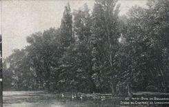 Paris CPA Bois de Boulogne Etang du chateau de Longchamp