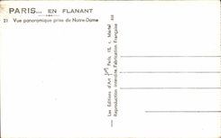 Paris CPA Vue panoramique prise de Notre DAme