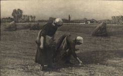 CPA Fantaisie Salons de Paris Albert Thomas les glaneuses (folklore)