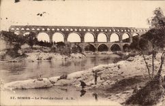 CPA Nimes die Brucke von Gard