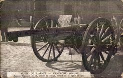 Paris CPA Museum of the army Marketing year 1914 1915 French Gun (militaria)