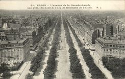 Paris CPA Which occurred of the Large army seen from of Arc de Triomphe of Etoile